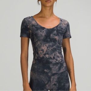 Lululemon Diamond Dye Lunar Rock True Navy yoga tank top